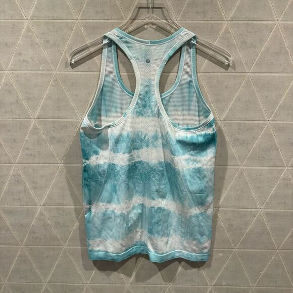 Lululemon Swiftly Tech Racerback Tank Heathered Tranquil Blue Tie Dye 10 - Picture 4 of 8